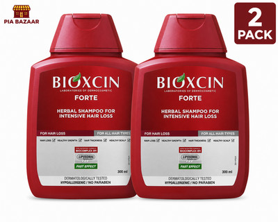 Bioxcin Forte Kräutershampoo 300 ml x2 Behandlung von Haarausfall UK Verkäufer