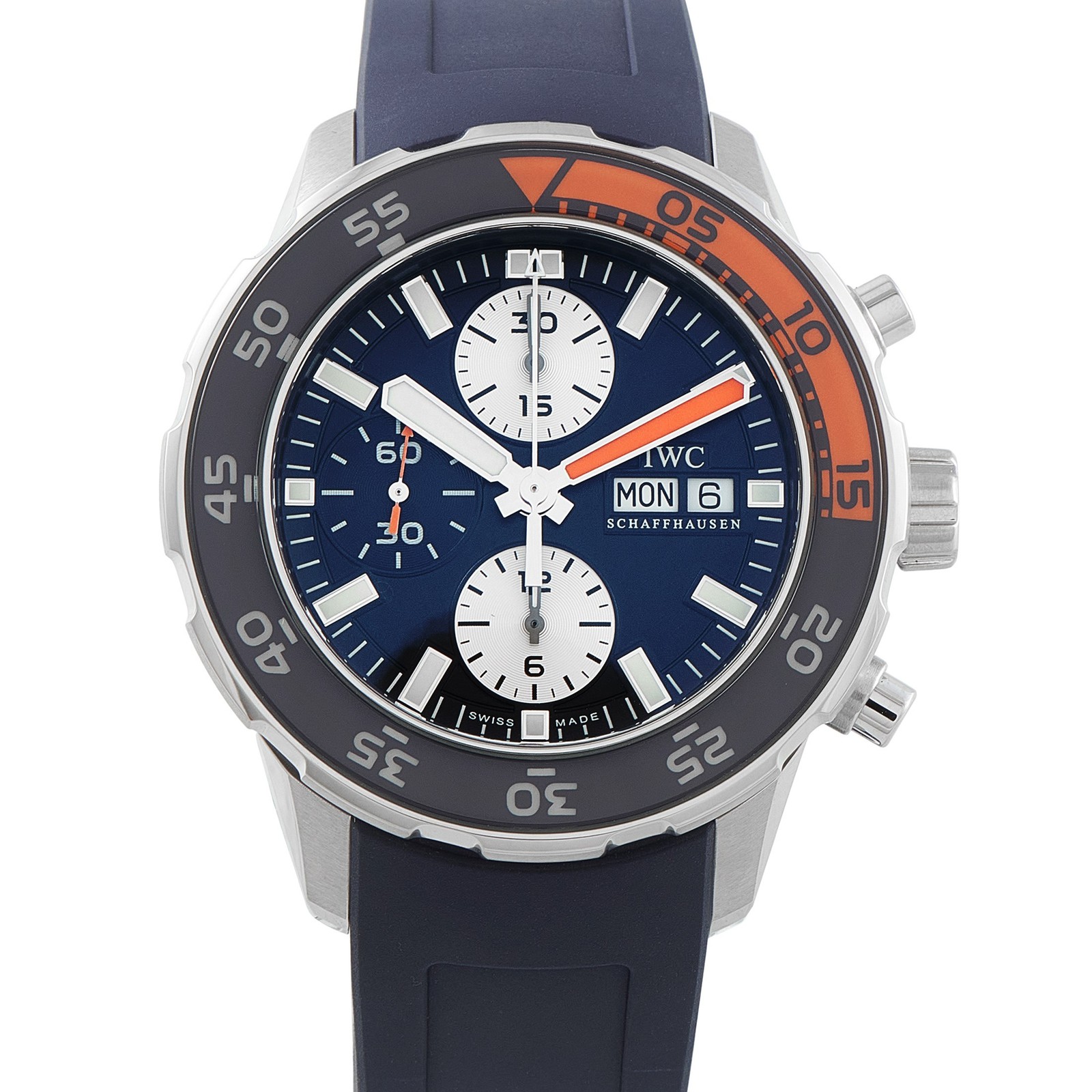 IWC Aquatimer Chronograph Blue Dial Steel Watch iw3767-04