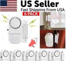 6 PCS WIRELESS Home Window Door Burglar Security ALARM System Magnetic Sensor