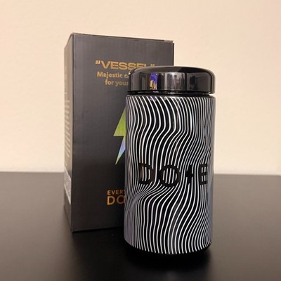 Everyday Dose Coffee Vessel Majestic Glass Jar w/ Plastic Lid Container