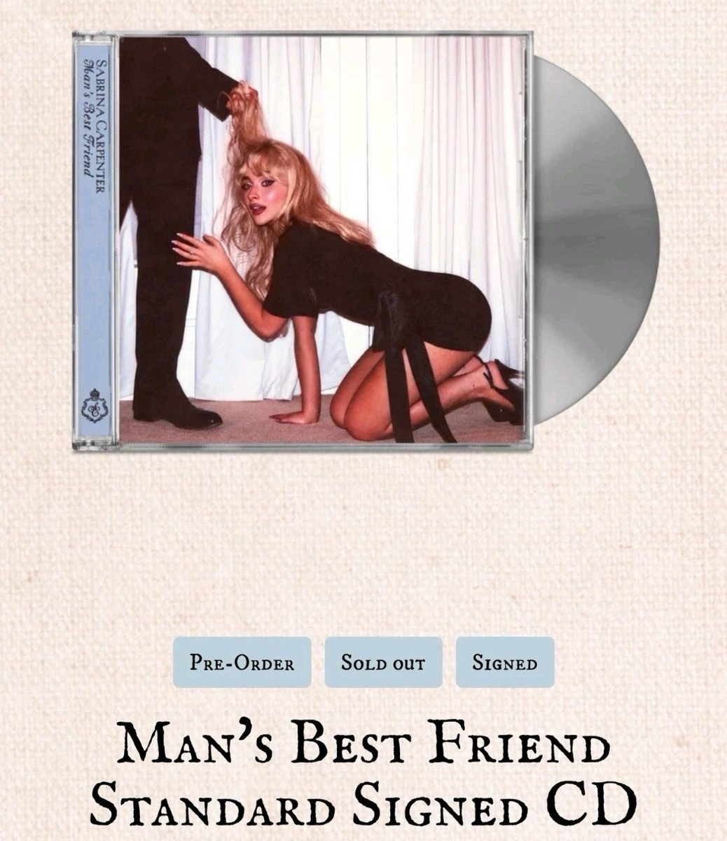 Sabrina Carpenter Man's Best Friend Standard CD + SIGNED Art Card