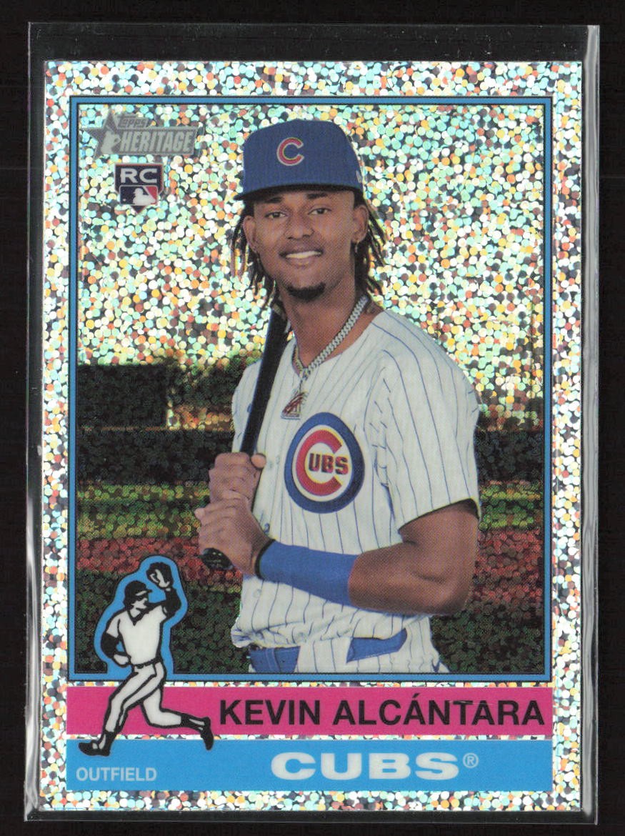 2025 Topps Heritage #353 Kevin Alcantara Silver Sparkle Chrome Refractor