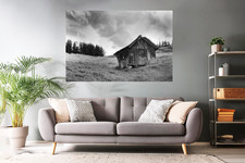 Wandbild - Landschaftsfoto Alte Almhütte im ...