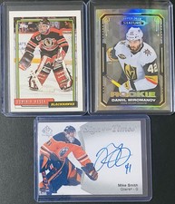 Mike Smith Sign Of The Times Autograph -Dominik Hasek - Stature Mironanov Rookie