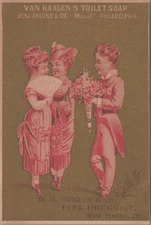 G H Corbin Druggist New Haven CT Van Haagen Toilet Soap Flowers Bouquet JQV7