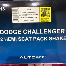 AUTOart Dodge Challenger 1/18 392 HEMI Scat Pack Shaker Purple Pearl