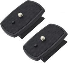 2 Pack Tripod Quick Release Plate Camera Mount Adapter Replacement for Black