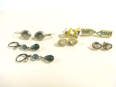   SET 6 PAAR OHRRINGE VINTAGE JEWEL SCHMUCK
