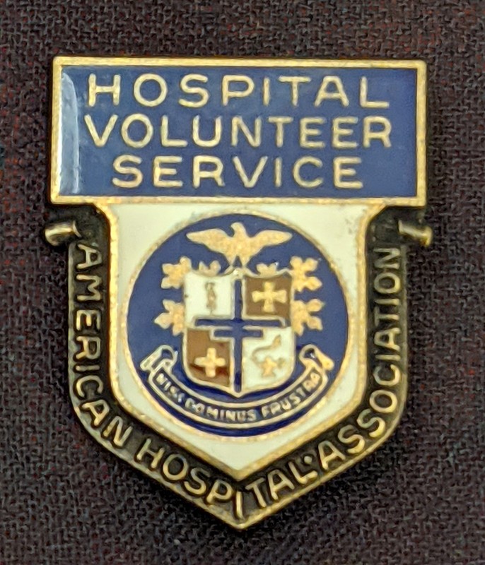 Sterling Silver Hospital Volunteer Service American Hospital Association Pin