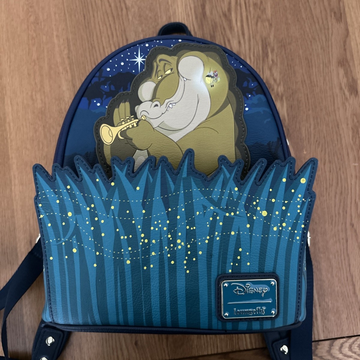 Loungefly Disney Princess and the Frog Backpack Louis and  display picture 1