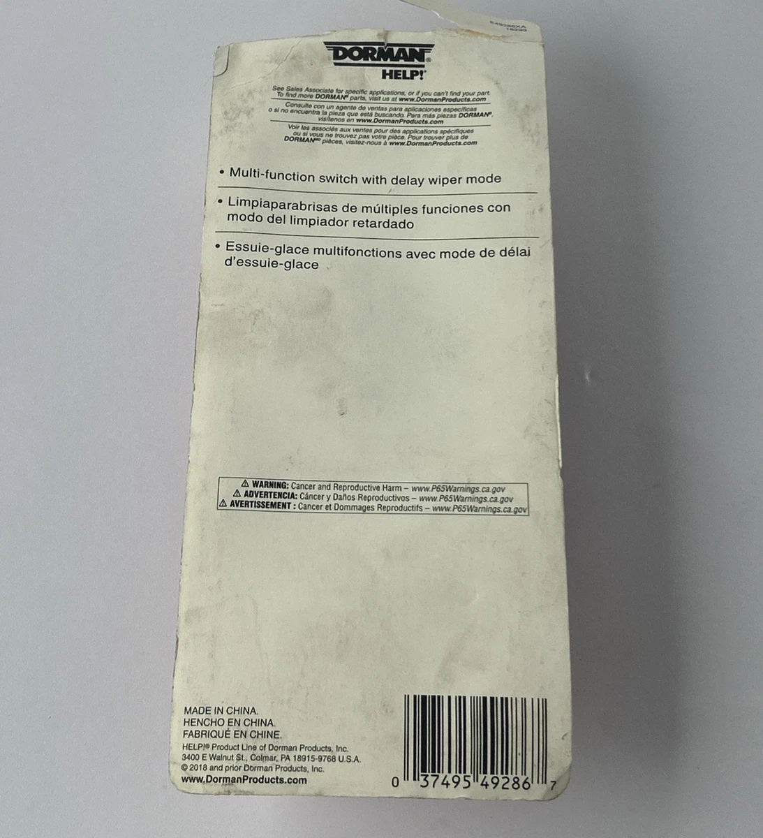 Dorman 49286 Multifunction Switch Assembly Cruise Control GM Vehicles photo 2