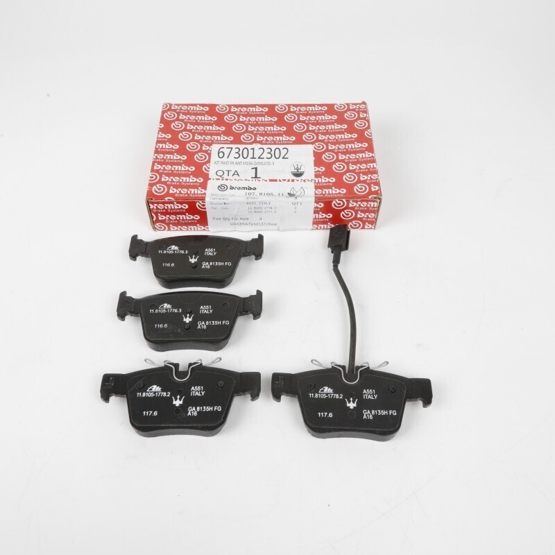 For 2017-2021 Maserati Levante 3.0L 3.8L OEM Genuine Rear Brake Pads
