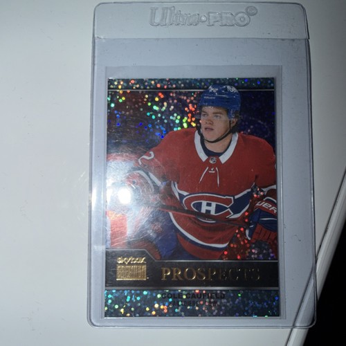 Cole Caufield [Sapphire Autograph] #PP-1 2021 Skybox Metal Universe Premium Prospects card