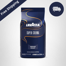 Lavazza Super Crema Whole Bean Coffee, Medium Espresso Roast,2.2 Lb Bag Pk of 1 13.63 per pound