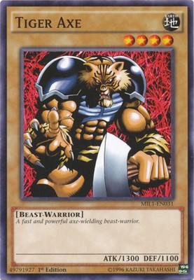 Tiger Axe - MIL1-EN031 - Common - 1st Edition x1 - Lightly Played