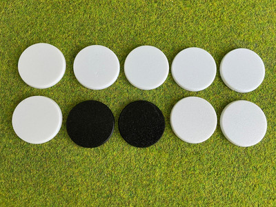 Warhammer Tabletop Bases 10x 40mm rund 40k AoS & Warlord Games PLA