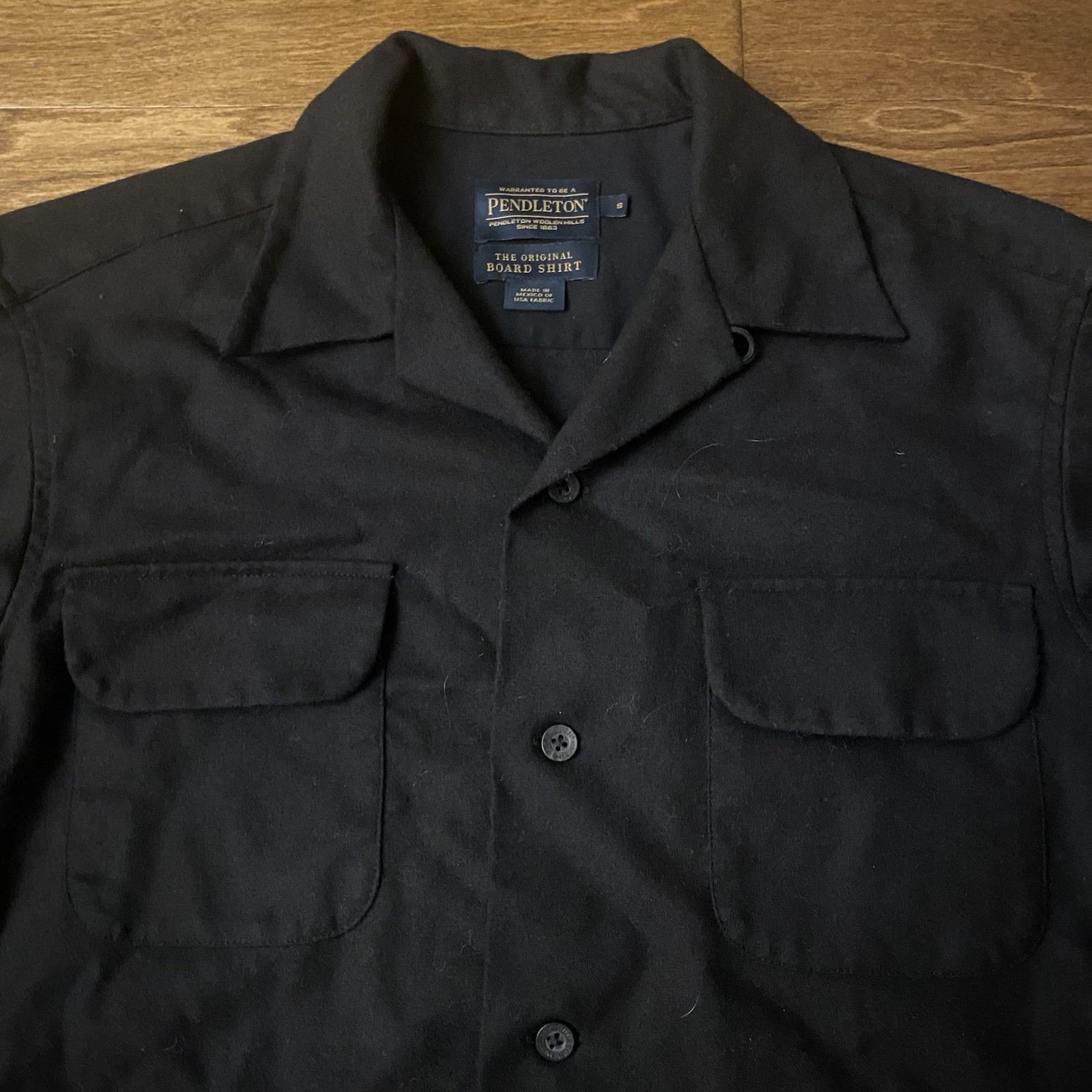 Pendleton Black Wool Loop Collar Original Board S… - image 2