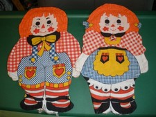 RAGGEDY ANN ANDY Cut N Sew Pillow READY TO FILL FINISH Cotton Fabric 056