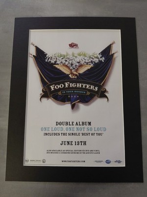 Foo Fighters Poster In Your Honor Original Album Advert Mounted 14x11''