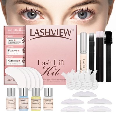 LASHVIEW Lash Lift Kit, Eyelash Perm Lift-Bottle, Black 