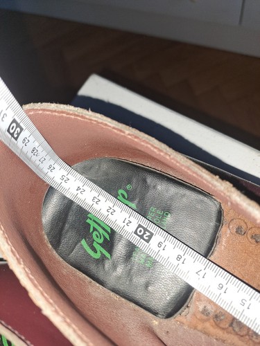 Vintage anni 80 Getta Grip UK Rangers UNPAAR 38-39 UK5-6 Made in England punta acciaio - Foto 15 di 18