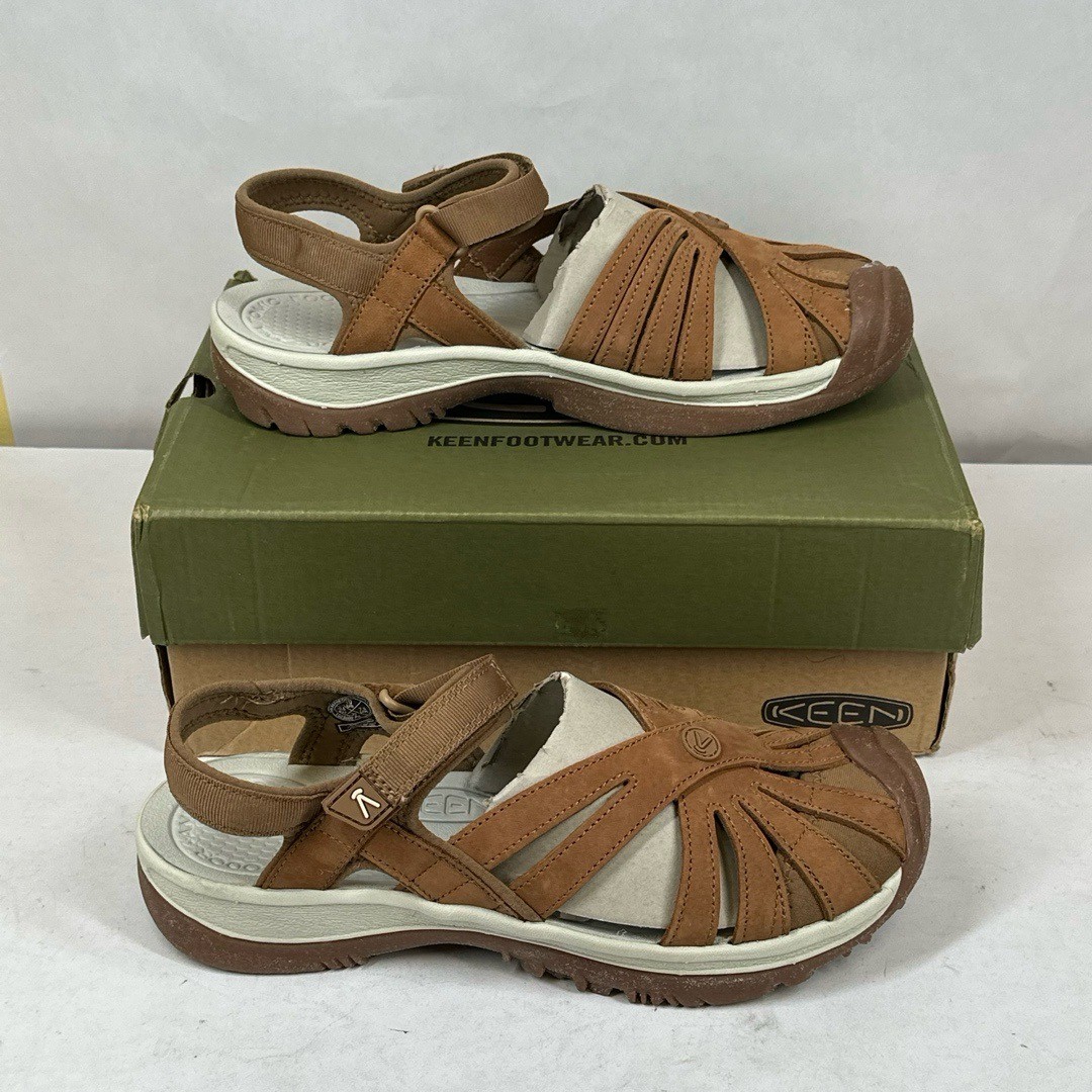 KEEN Rose Sandalo Pelle Donna Taglia 10 Marrone Impermeabile 1023009