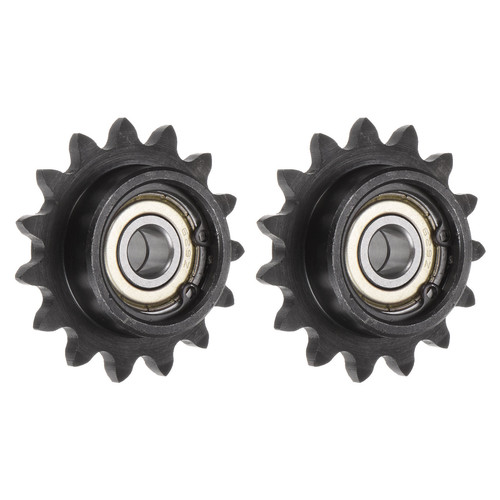 2pcs ANSI #35 Chain Idler Sprocket 9mm Bore, 3/8" Pitch, Hardened 15 Tooth - Picture 1 of 5