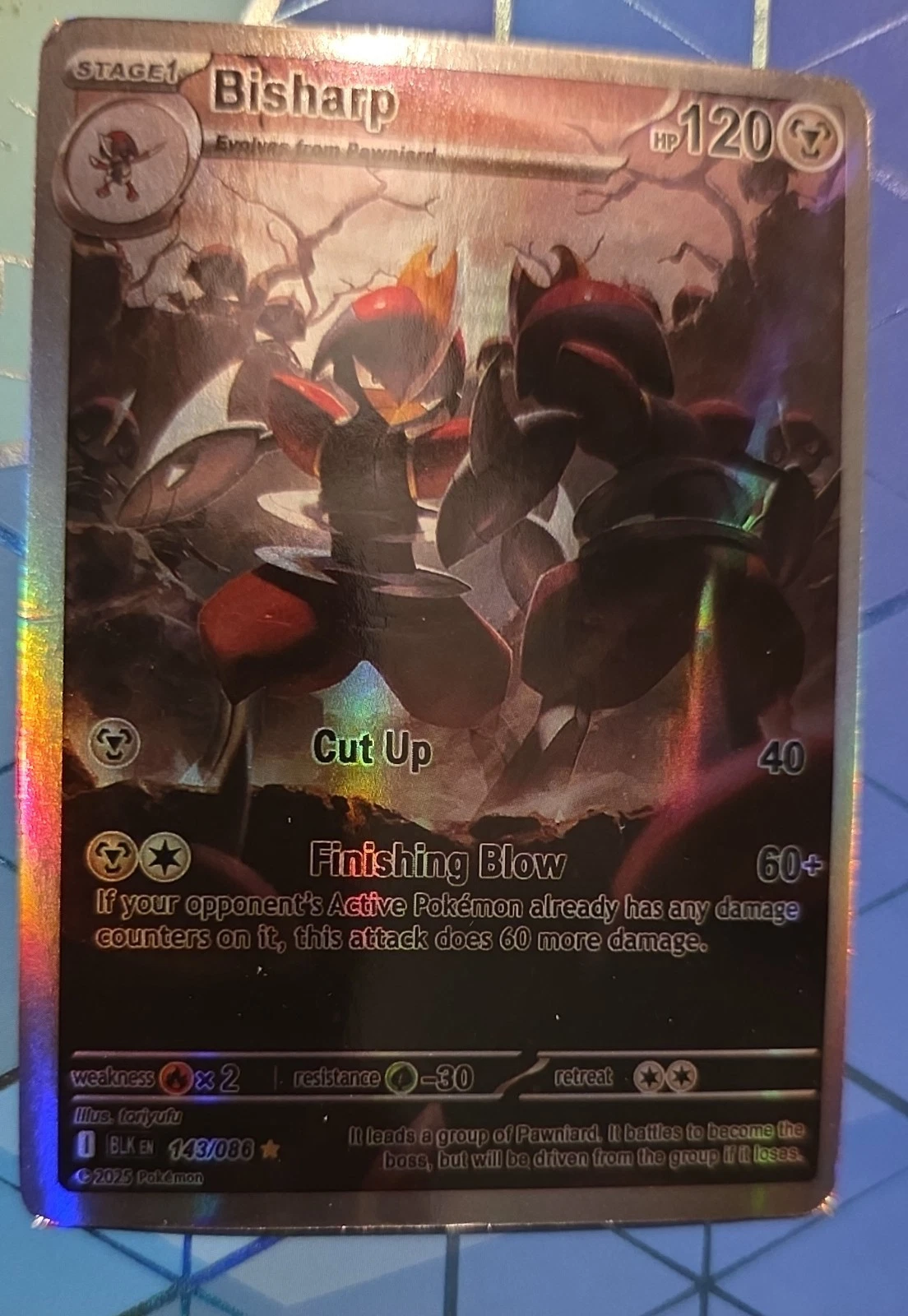 Bisharp 143/086 Sv: Black Bolt Holo