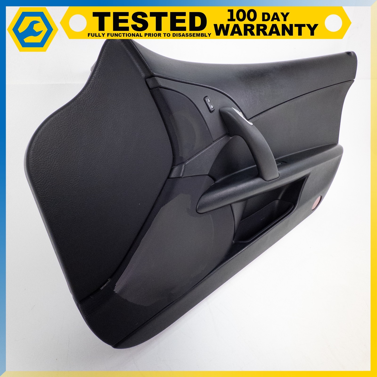 05-13 CHEVROLET CORVETTE C6 FRONT RIGHT SIDE INTERIOR DOOR PANEL BLACK OEM