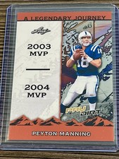 Peyton Manning 2026 Leaf Paydirt A Legendary Journey Orange JB-PM5 71/75