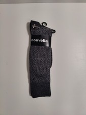 Nouvella - men's socks -black - Cashmere blend - Made in USA **F11**