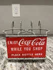 Vtg 1950’s Coca Cola While You Shop Two Bottle Shopping Cart Carrier Holder
