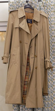 Men's Vintage Burberry Trench Coat EU 48 Regular With Wool Lining Included