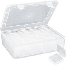 Large Bead Organizer Box, 44Pcs Small Clear Plastic Storage Containers, Craft St