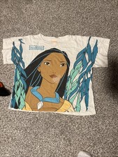 Disney Pocahontas Youth Shirt Vintage 90s, AOP, Sizes M/L