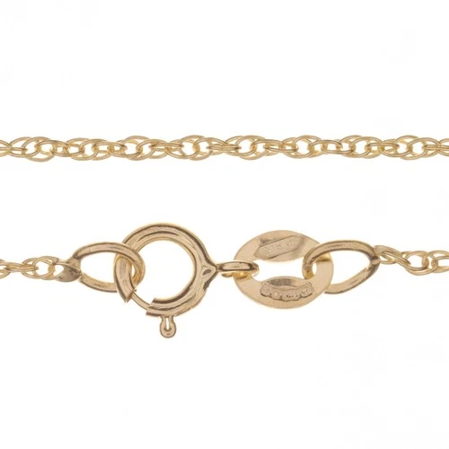 9 ct Gold Chain Necklace Prince of Wales Twisted 375 Twist - 1.2mm - Hallmarked