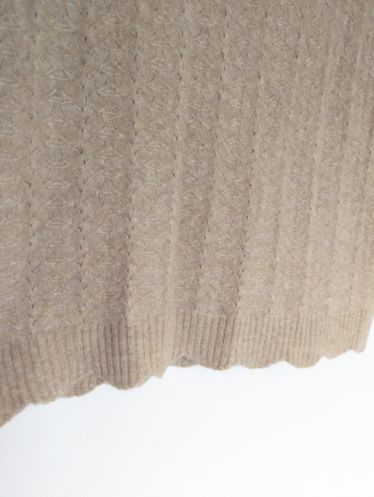 Seasalt Dove Tail Jumper Sweater Vest SIZE 14 Beige Sleeveless Knit