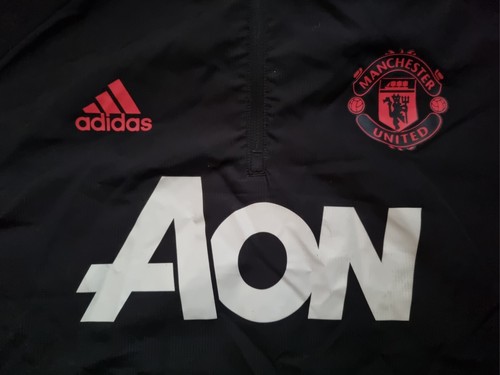 Manchester United 2018 - 2019 football Adidas Climawarm 1/4 Zip Jacket size XL - Picture 4 of 10