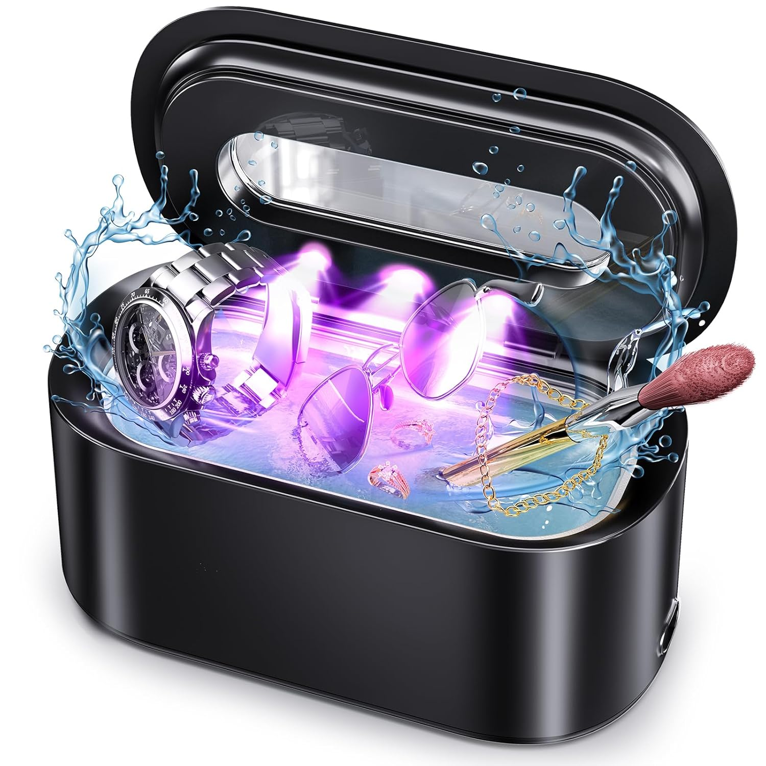 Ultrasonic Jewelry Cleaner 48Khz 12Oz Professional Cleaning Machine for Jewelry