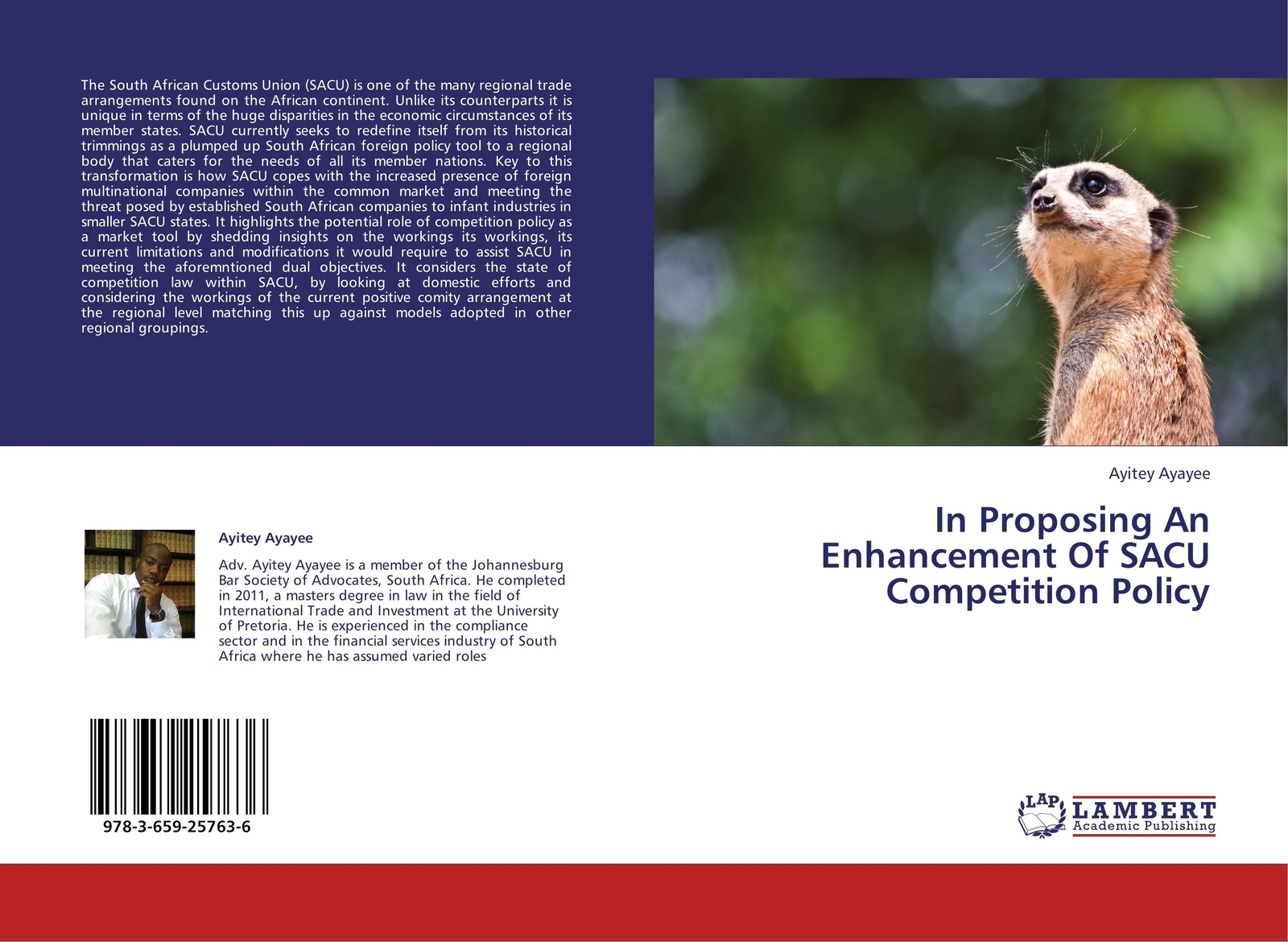 Ayitey Ayayee | In Proposing An Enhancement Of Sacu Competition Policy