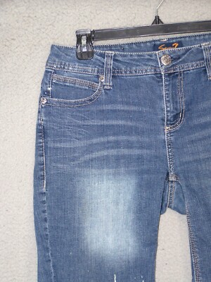 Short En Jean SEVEN 7 Taille 10 - 5 Poches - Couleur Bleu Denim - Coupe Walking