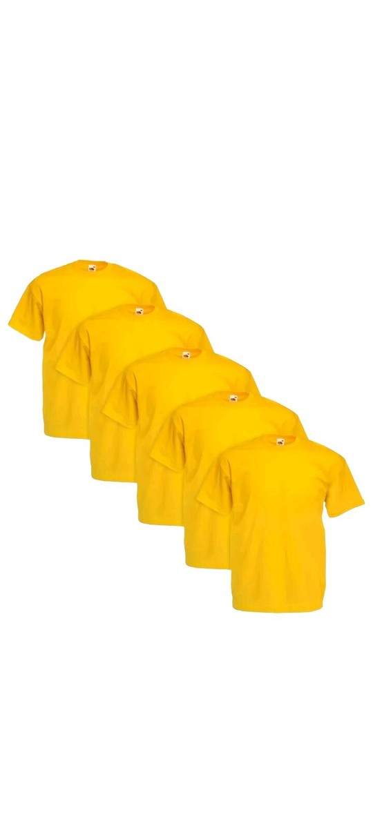 Magliette Uomo Fruit Of The Loom Super Premium - Confezione Da 5, 100% Cotone - Foto 3