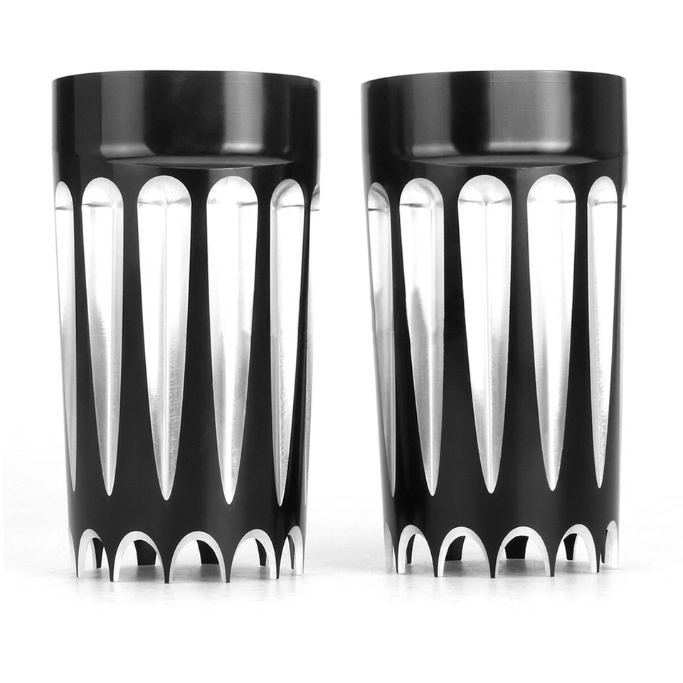 Fork Slider Boots Cover 49mm For Harley touring Road King Street glide 1980-up Foto 2 de 4