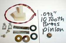 1 Pittman Slot Car Pickup Guide Complete Kit 10T  3/16" Post Vintage NOS 1960s