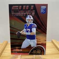 Josh Allen -2022 Panini Donruss Elite Full Throttle Pink Parallel Buffalo Bills