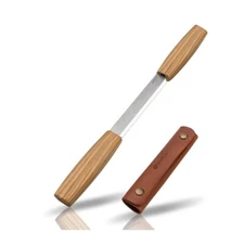 New! BeaverCraft Drawknife 3mm with Leather Sheath DK2S Woodworking Knife - NIB!