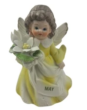 Norleans May Birthday Angel Porcelain Figure