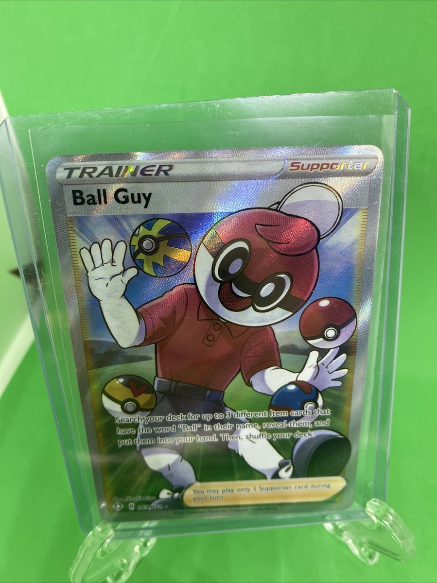 Ball Guy Trainer Card Pokemon Sword & Shield Shining Fates #065/072