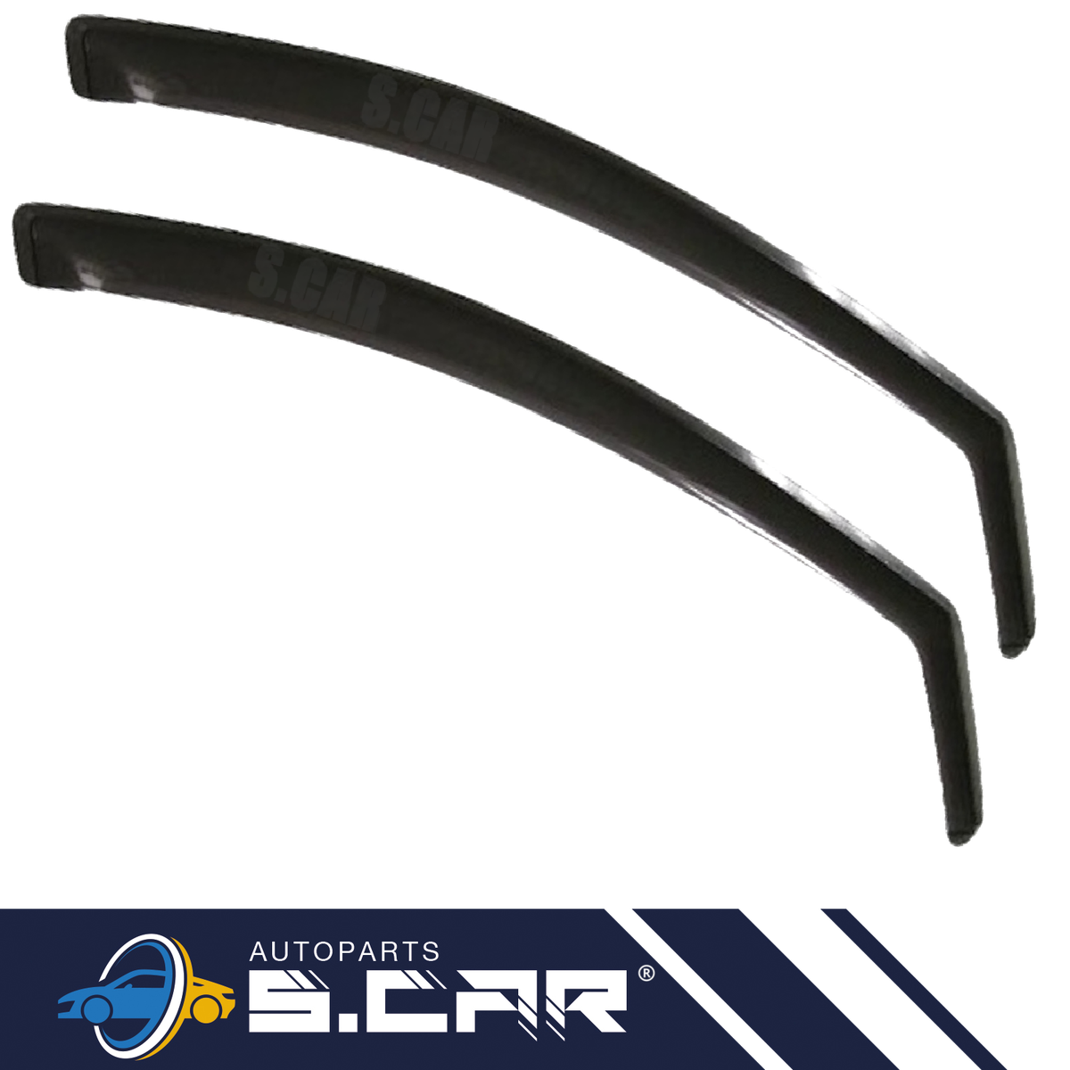 D&eacute;flecteurs D'air - J&amp;J AUTOMOTIVE - Fiat 500X - Fum&eacute; - Acrylique