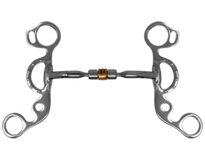 Mors Showman Comfort En Cuivre Articulé - Snaffle Curb Bit Mors Showman Comfort En Cuivre Articulé - Snaffle Curb Bit